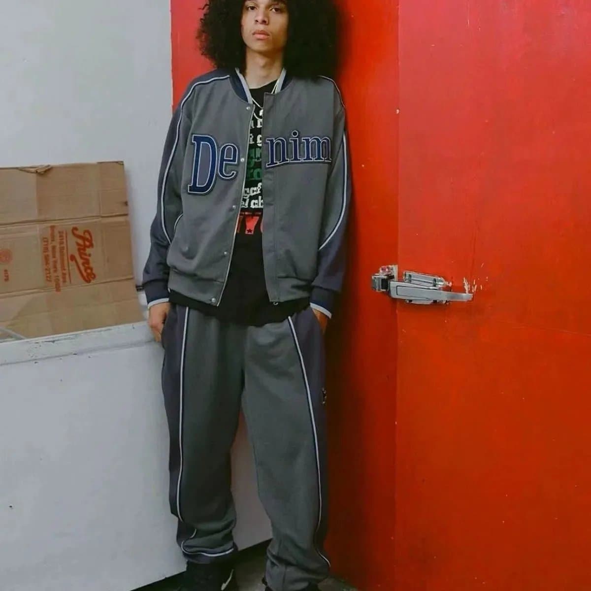 Denim Varsity Jacket [2 styles]