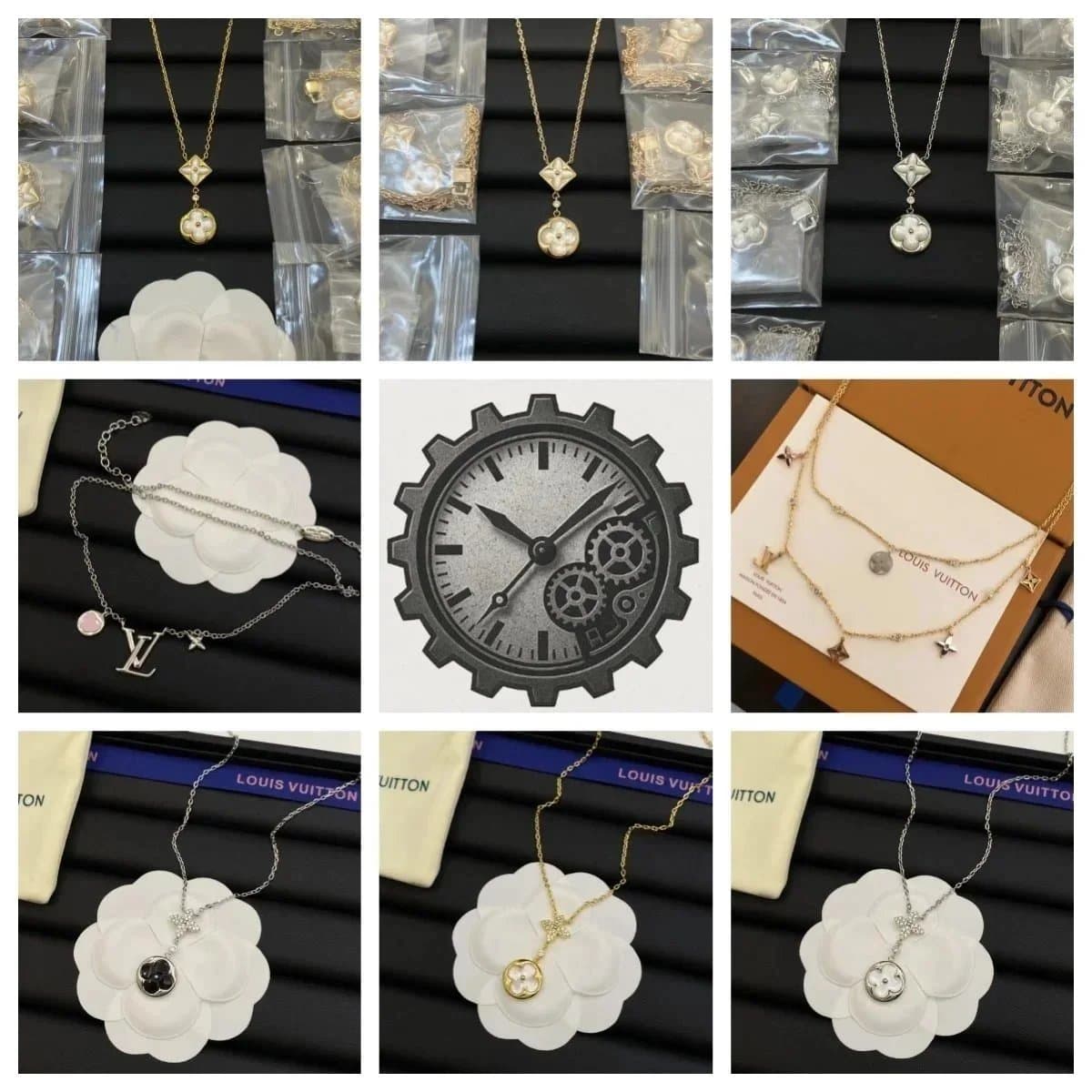 Louis Vuitton Monogram Flower Pendant Necklace [40 styles]