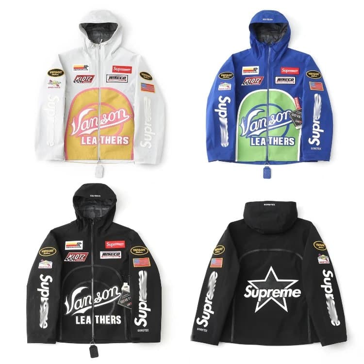 Supreme Vanson Leathers Gore-Tex Hooded Jacket