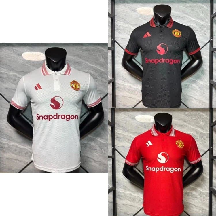 Adidas Manchester United 2024/25 Snapdragon Sponsor Jerseys
